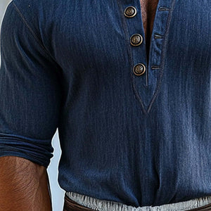 Lässiges Herren-T-Shirt mit Rundhalsausschnitt und kurzen Ärmeln