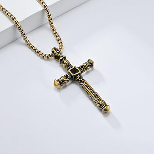 Retro Casual Personality Cross Necklace