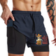 SAY HELLO  QUICKDRY POCKET 2 IN 1 7'' INSEAM RUNNING SHORTS