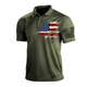 USA FLAG CASUAL PULLOVER POLO SHIRT