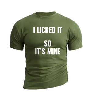 IS MINE BAUMWOLL-GRAFIK-T-SHIRT