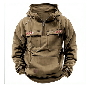 USA FLAGGE VINTAGE EINFARBIGER HOODIE