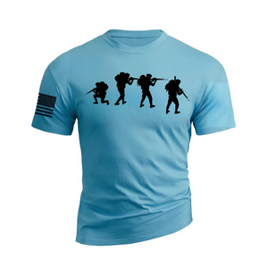 ARMY-T-SHIRT AUS BAUMWOLLE MIT GRAFIK