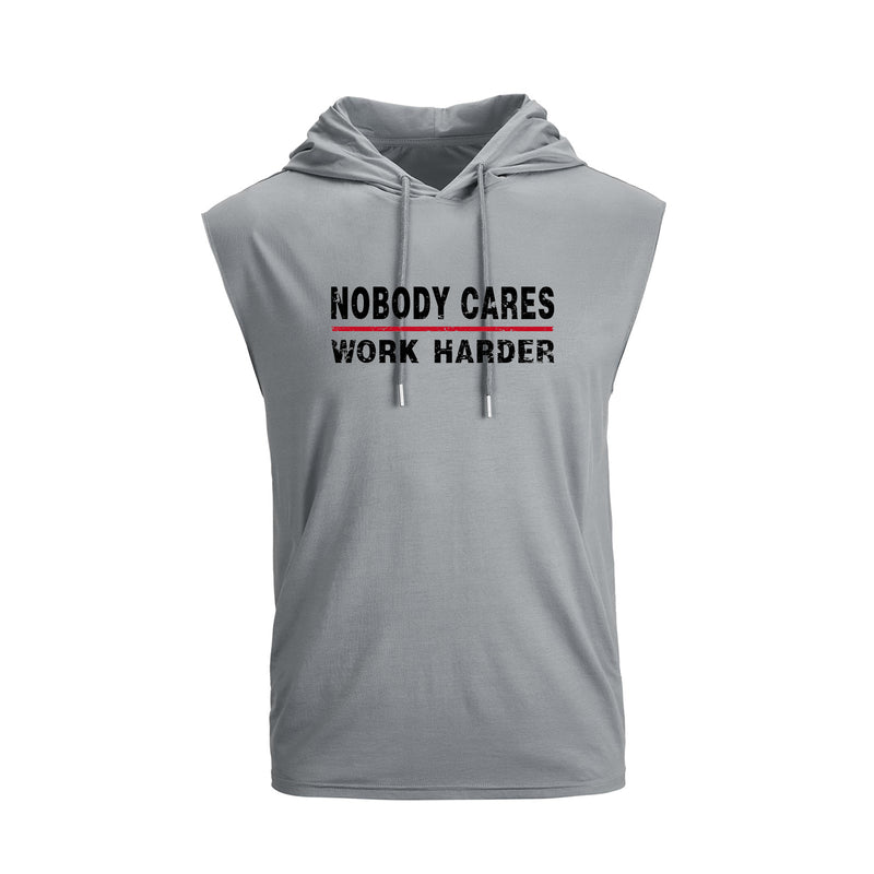 NOBODY PRINT QUICK DRY HOODED TANK