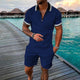 Men's Flame Pattern 3D Printed POLO Suit