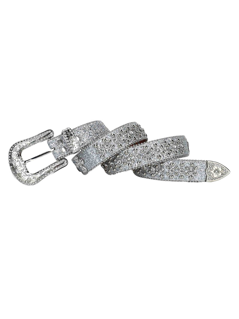 Studded Rhinestone Belt