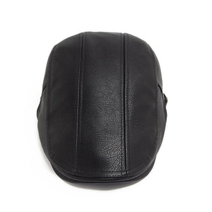 Men's Vintage Casual Leather Beret