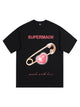 Street Paperclip Heart Hip Hop T-shirt