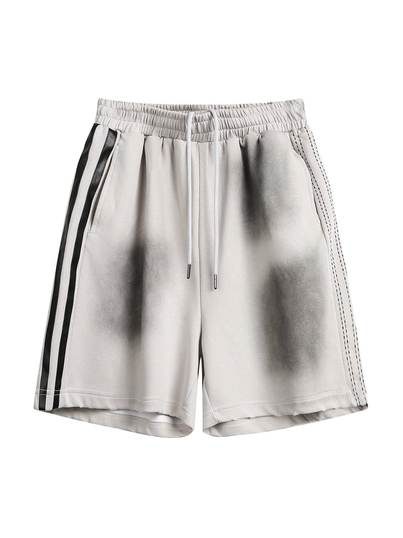 American Retro Spray Paint Casual Shorts