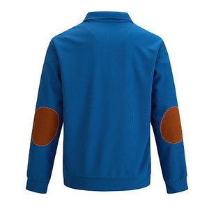 Lässiges Outdoor-Sweatshirt mit Stehkragen und Waffelmuster für Herren