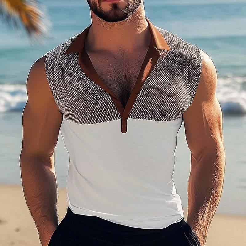 Men's Summer Classic Deep V Neck Tank Top