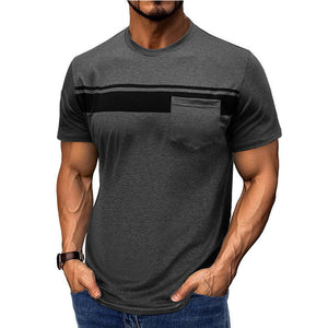 Men's Casual Printed Round Neck Short Sleeve T-Shirt