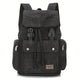 Men's Retro Outdoor Large Capacity Multi-Pocket Canvas Backpack