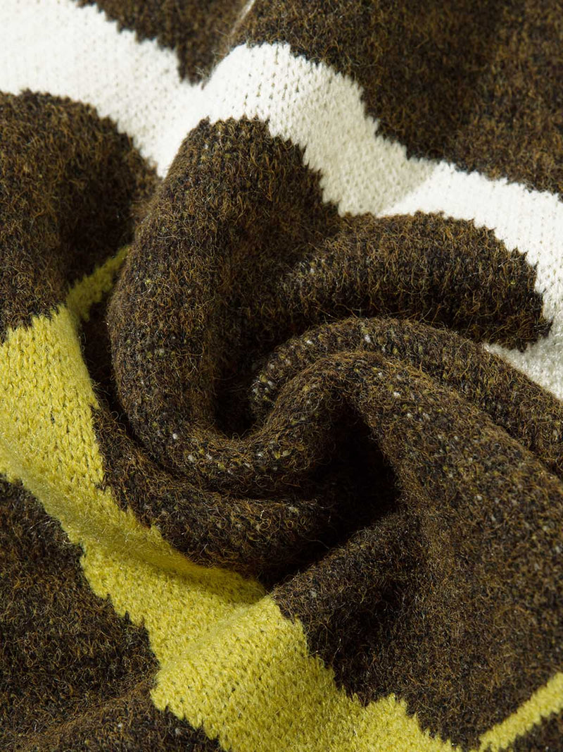 Pullover mit Dornen-Destroyed-Muster