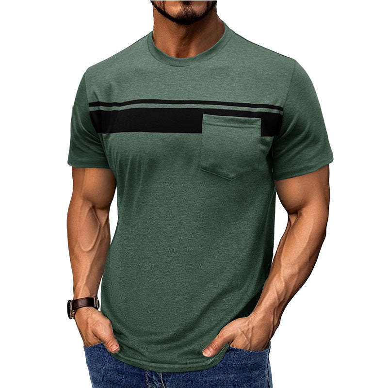 Lässiges, bedrucktes T-Shirt mit Rundhalsausschnitt und kurzen Ärmeln für Herren