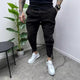 Lässige, einfarbige Herrenhose mit Kordelzug