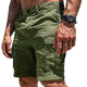 Einfarbige Cargo-Shorts mit mehreren Taschen für Herren