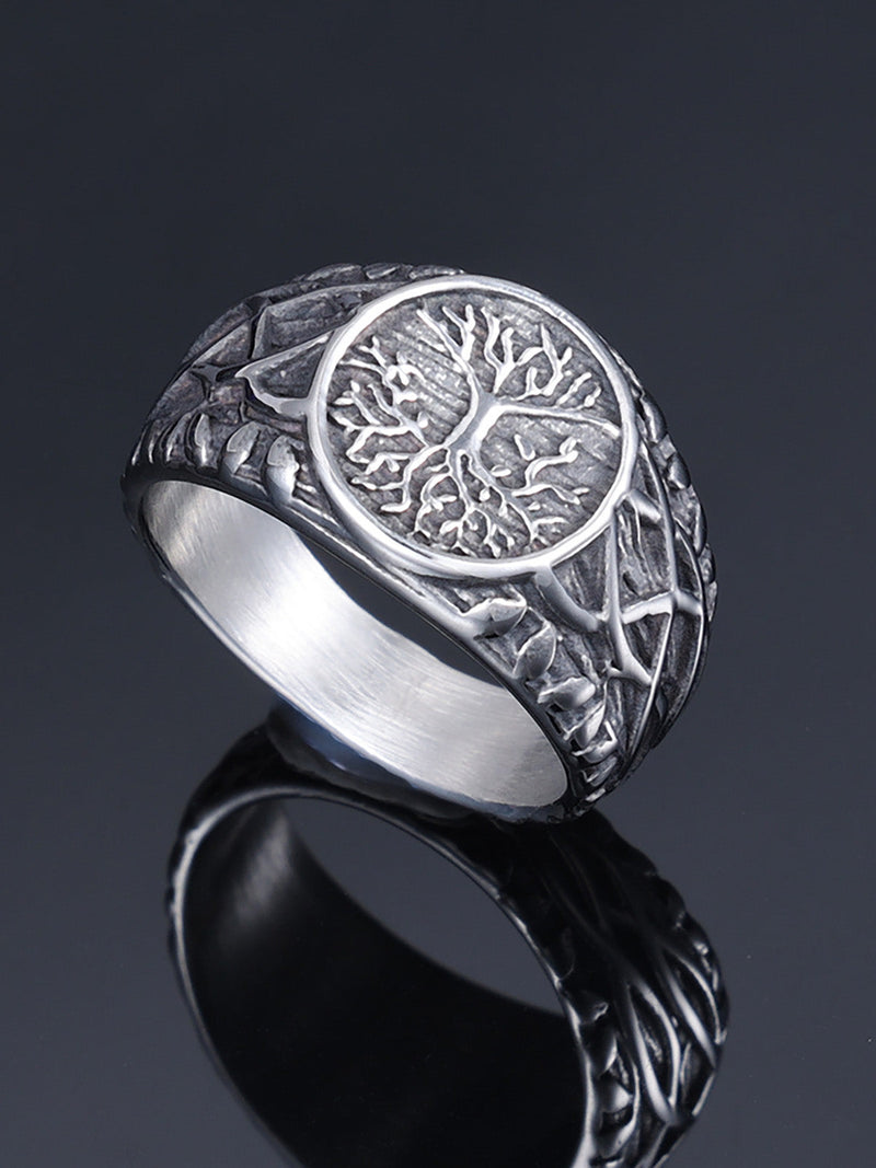 Tree Of Life Vine Stainless Steel Ring