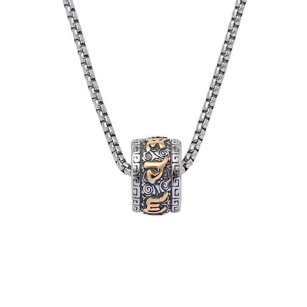 Retro Leisure Cloud Cylindrical Necklace