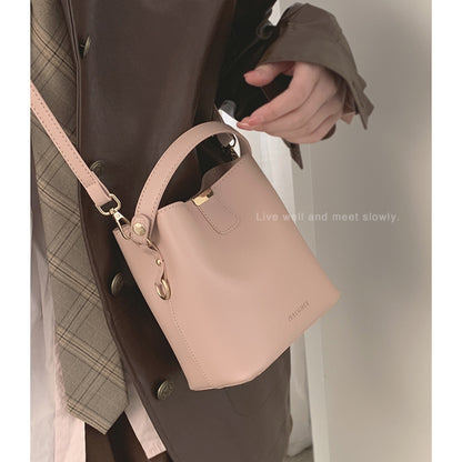 MINIMALIST BUCKET BAG VERSATILE SINGLE SHOULDER CROSSBODY BAG