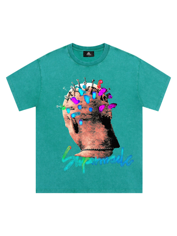 Street Artistic Painted Portrait T-shirt