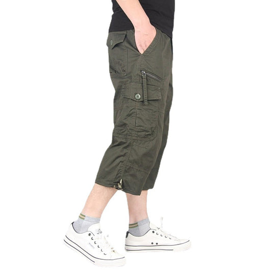 100% COTTON SPORTS CARGO SHORTS