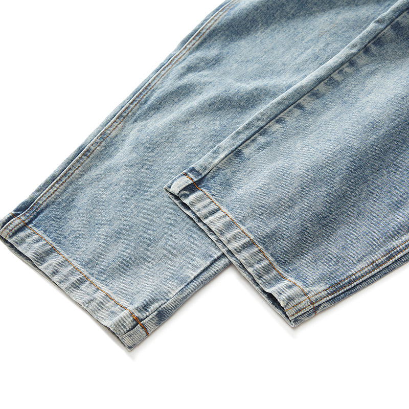 Rinsed Denim Overalls - Men's