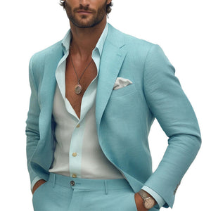 Men's Comfortable Cotton And Linen Blazer