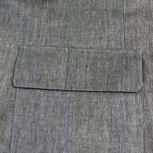 Men's Casual Cotton Linen Notch Lapel Single-breasted Slim-fit Blazer