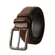 Herren Retro Casual Vielseitiger High-End-Ledergürtel mit Dornschließe