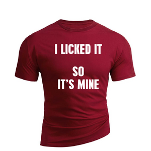 IS MINE BAUMWOLL-GRAFIK-T-SHIRT