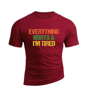 T-Shirt aus Baumwolle mit Aufdruck „I'M TIRED“