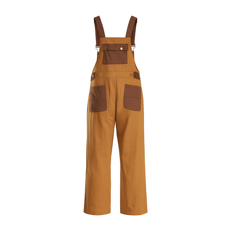 Classic Retro Straight Leg Overalls - Men's