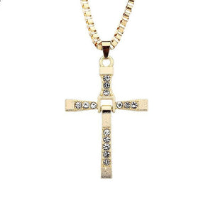 Casual Fashion Shiny Cross Necklace
