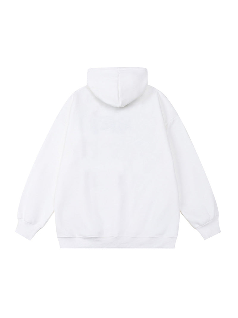 Blur Graphic Chain Hooded Sweatshirt