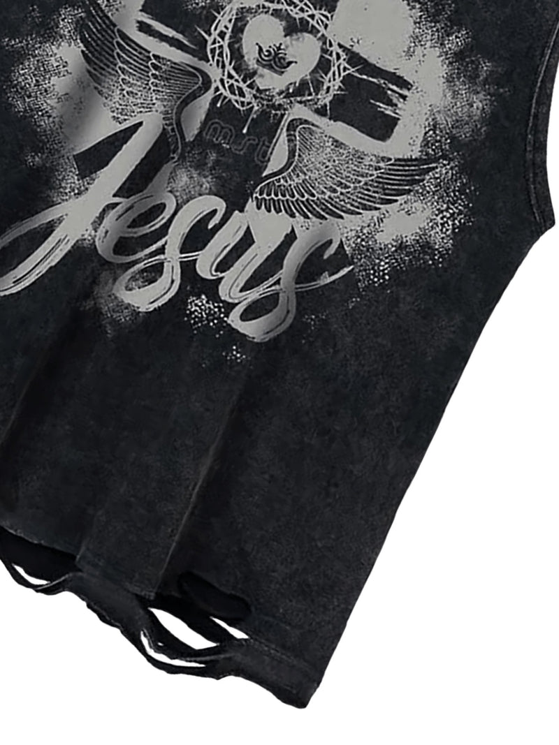 Love Cross Street Rap Sleeveless Vest