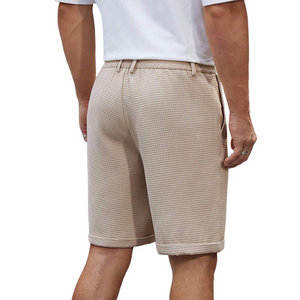 Herren Solid Waffle Plain Casual Shorts