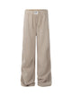 Drawstring Pleated Fleece Sweatpants