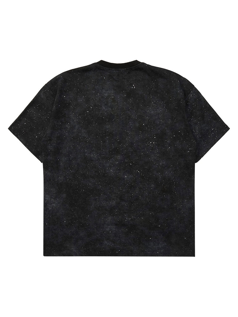 Starry Sky Printed Street Rap T-Shirt