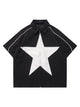 Star Zipper Design Shirt