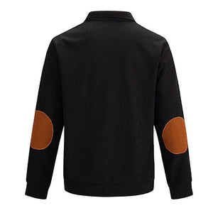 Lässiges Outdoor-Sweatshirt mit Stehkragen und Waffelmuster für Herren