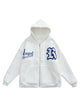 Letter Embroidered Hoodie Jacket