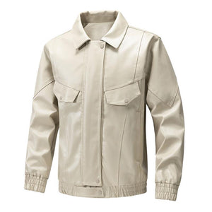 Men's Classic Casual Lapel Leather Jacket