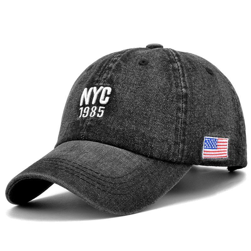 Men's Vintage American Flag Cowboy Cap