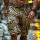Men's Camouflage Elastic Waist Casual Cargo Shorts