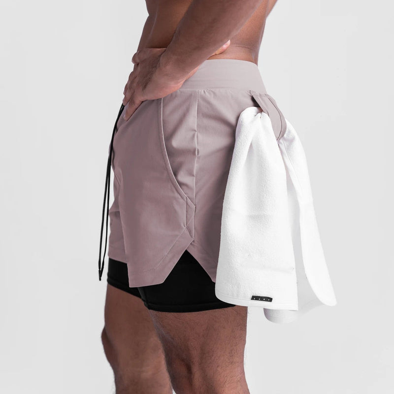 ESSENTIAL COLORFUL POCKET 2 IN 1 5'' INSEAM RUNNING SHORTS