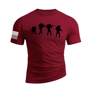 ARMY-T-SHIRT AUS BAUMWOLLE MIT GRAFIK