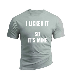 IS MINE BAUMWOLL-GRAFIK-T-SHIRT