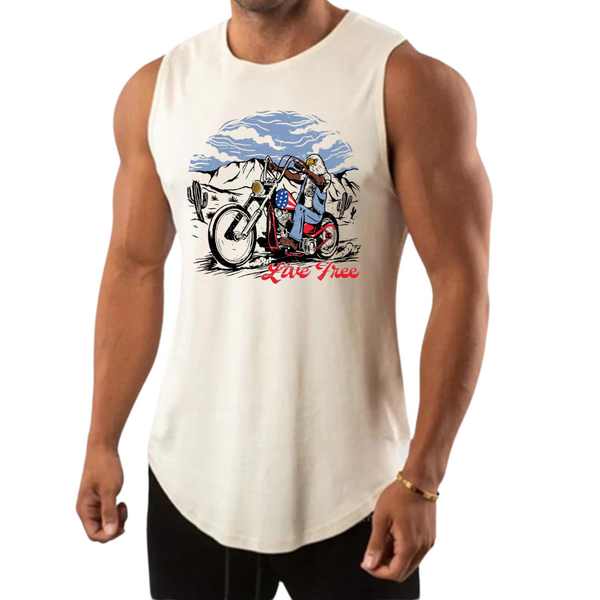 LIVE FREE  MOISTURE WICKING ESSENTIALS TANK TOP