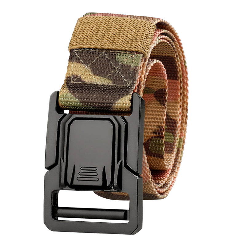 Men's Aluminum Alloy Nylon Outdoor Tactical Belt